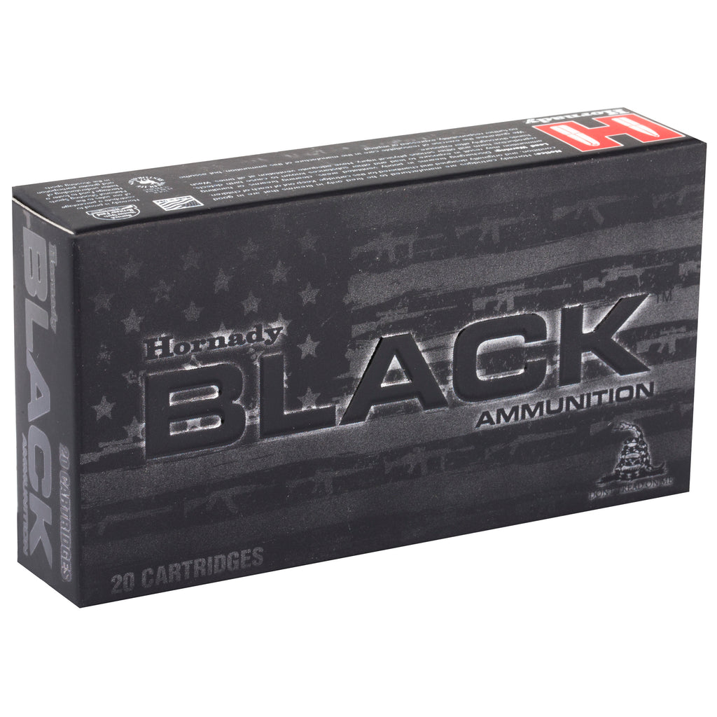 Hornady BLACK .223 Remington 62 Grain FMJ Ammunition - 20 Rounds Packaging