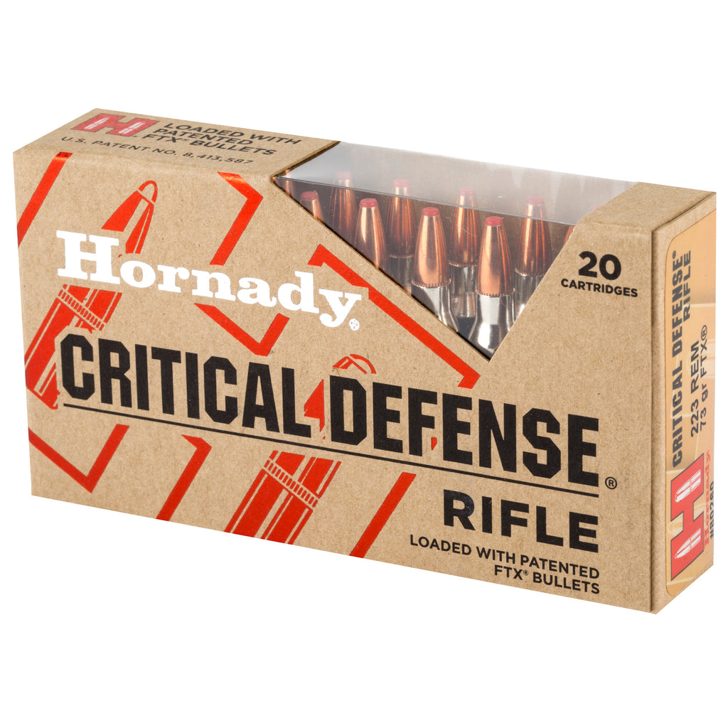 Hornady Critical Defense .223 Remington 73 Grain FlexTip Rifle Ammunition - Box of 20