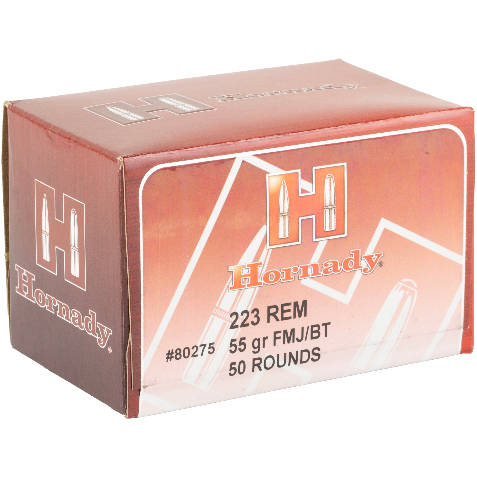 Hornady Custom 223 Remington 55 Grain Full Metal Jacket Ammunition (50 Rounds per Box, 500 per Case)