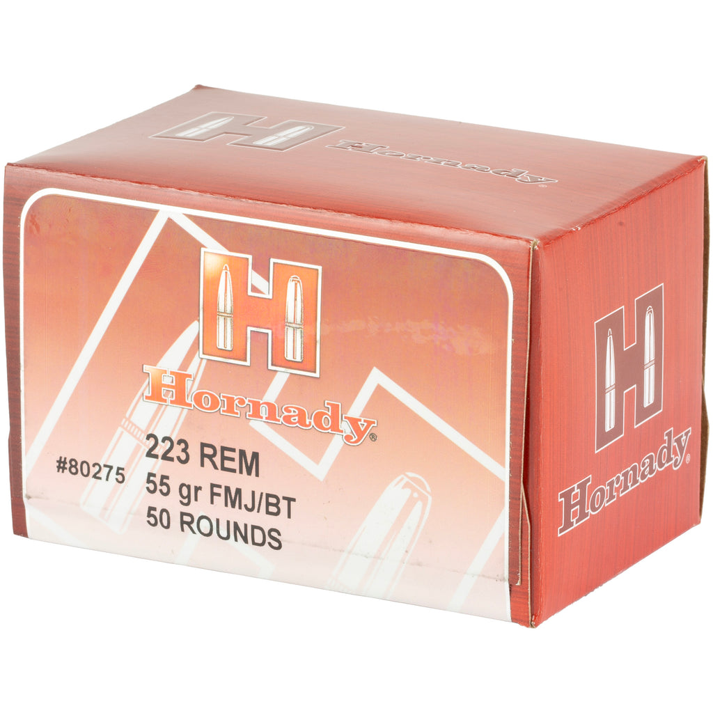 Hornady Custom 223 Remington 55 Grain Full Metal Jacket Ammunition (50 Rounds per Box, 500 per Case)