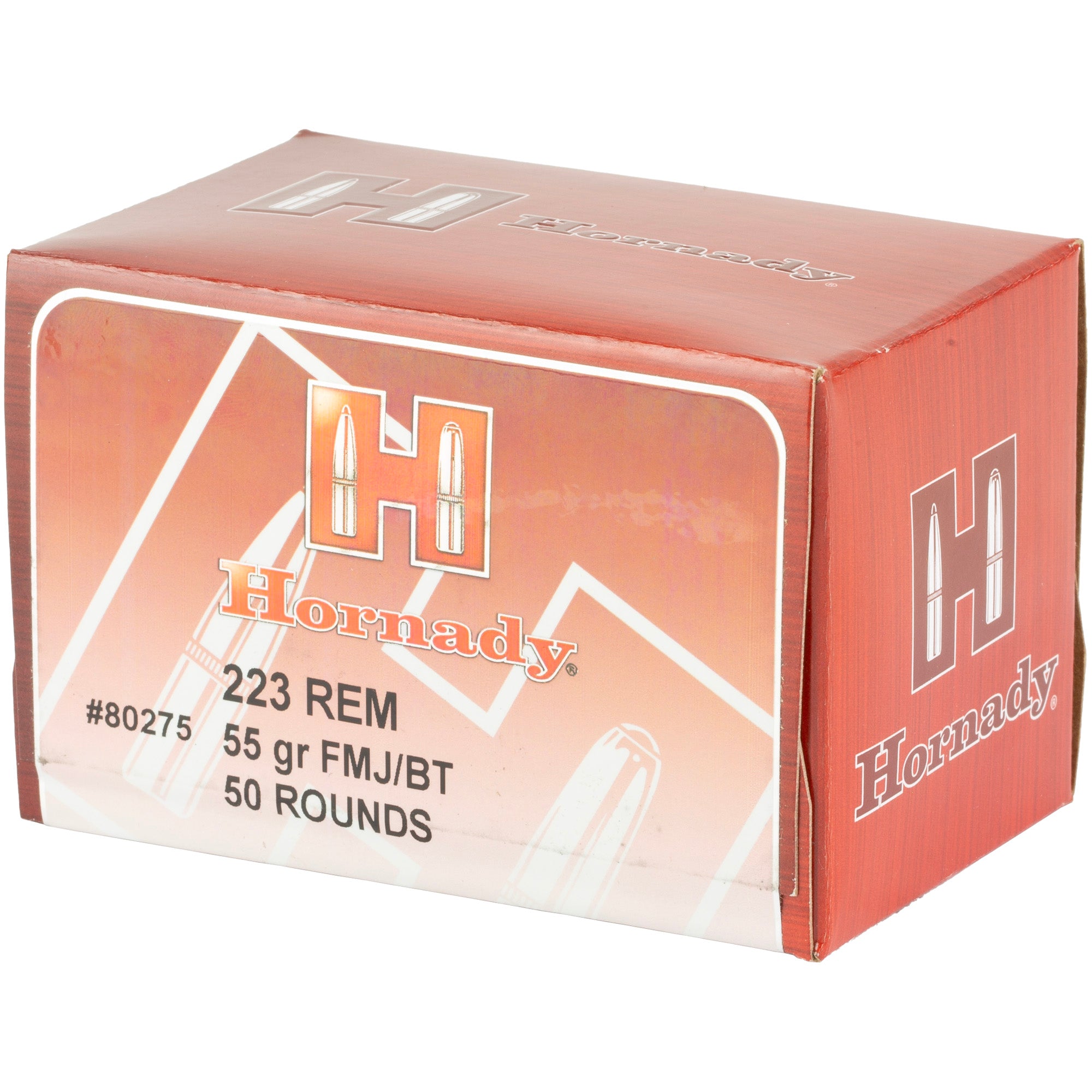 Hornady Custom 223 Remington 55 Grain Full Metal Jacket Ammunition (50 Rounds per Box, 500 per Case)