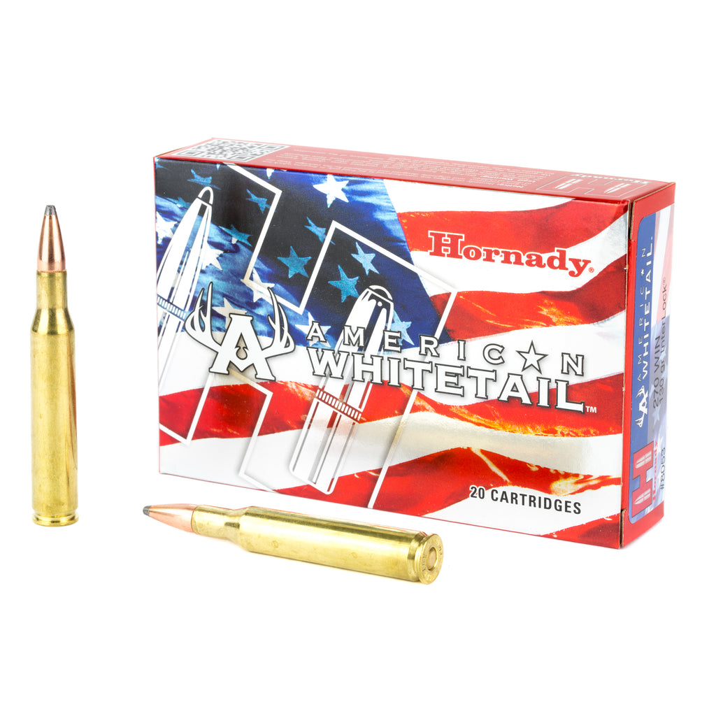 Hornady American Whitetail .270 Winchester 130-Grain InterLock Ammo, 20 Rounds