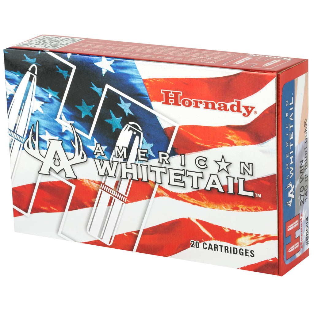 Hornady American Whitetail .270 Winchester 140 Grain InterLock Ammunition (20 Rounds per Box)