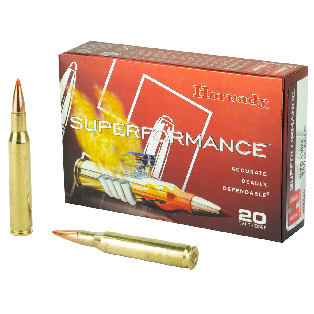 Hornady Superformance 270 Winchester 130-Grain SST Ammunition – High-Speed Performance for Hunting and Precision Shooting