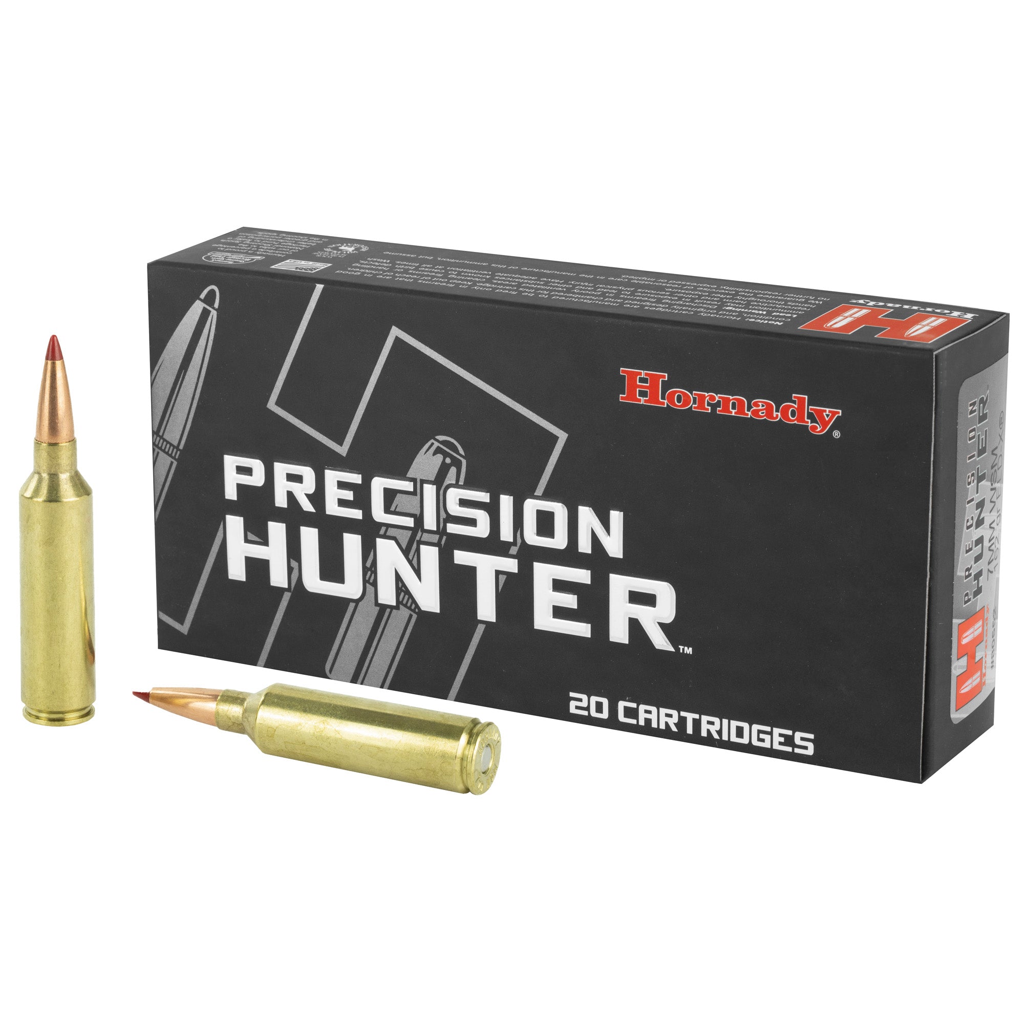 Hornady Precision Hunter 7mm WSM ELD-X 162-Grain Factory Loaded Ammunition (20 Rounds)