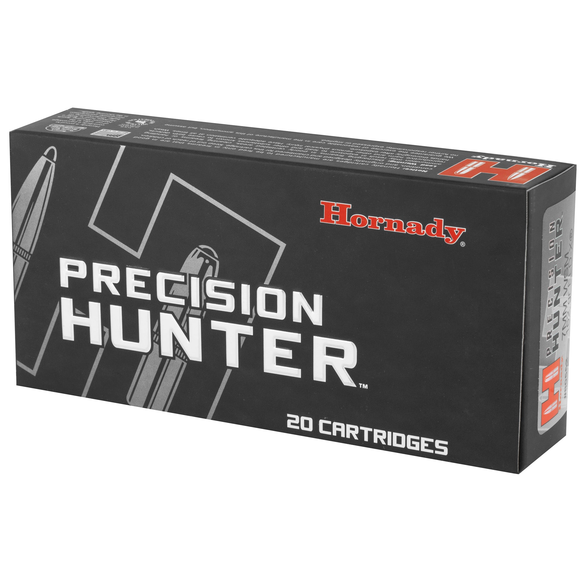 Hornady Precision Hunter 7mm WSM ELD-X 162-Grain Factory Loaded Ammunition (20 Rounds)