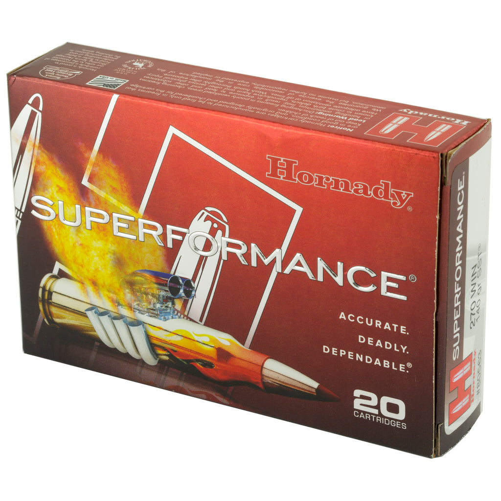 Hornady Superformance 270 Winchester 140 Grain SST Ammunition – 20 Rounds per Box