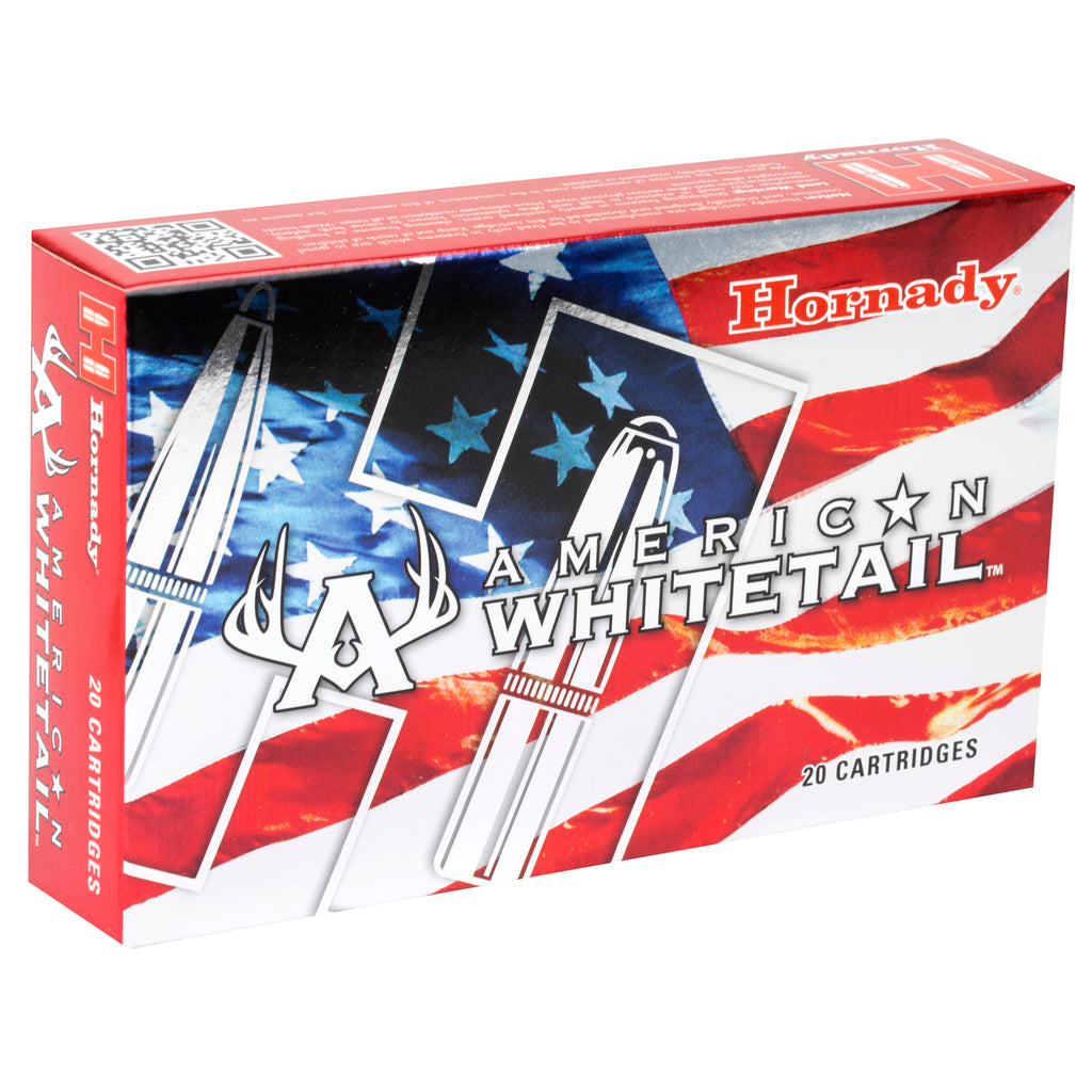 Hornady American Whitetail 7mm Remington Magnum InterLock Ammunition, 154 Grain – 20 Rounds per Box