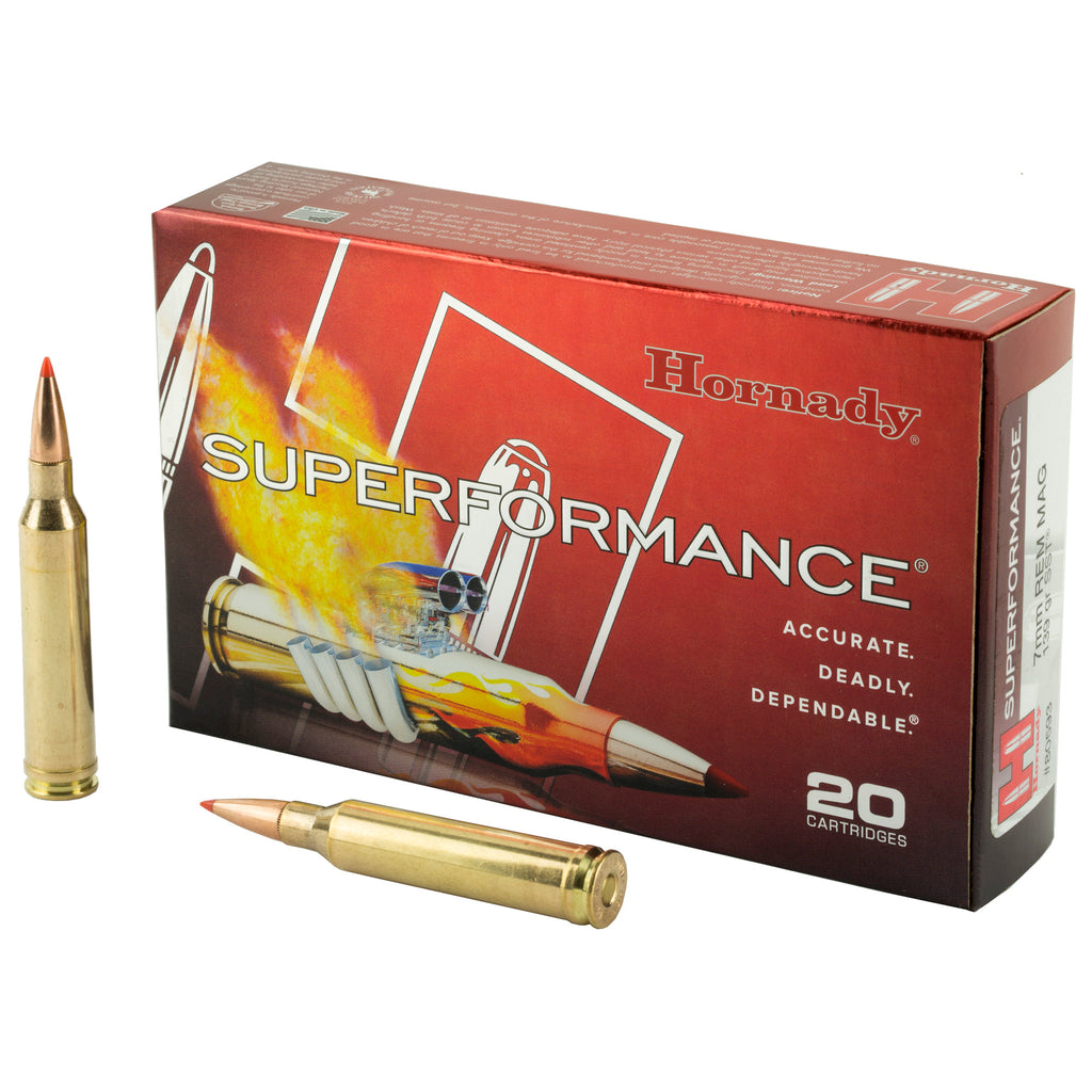 Hornady Superformance 7mm Remington Magnum SST 139-Grain Ammo (20 Rounds per Box)