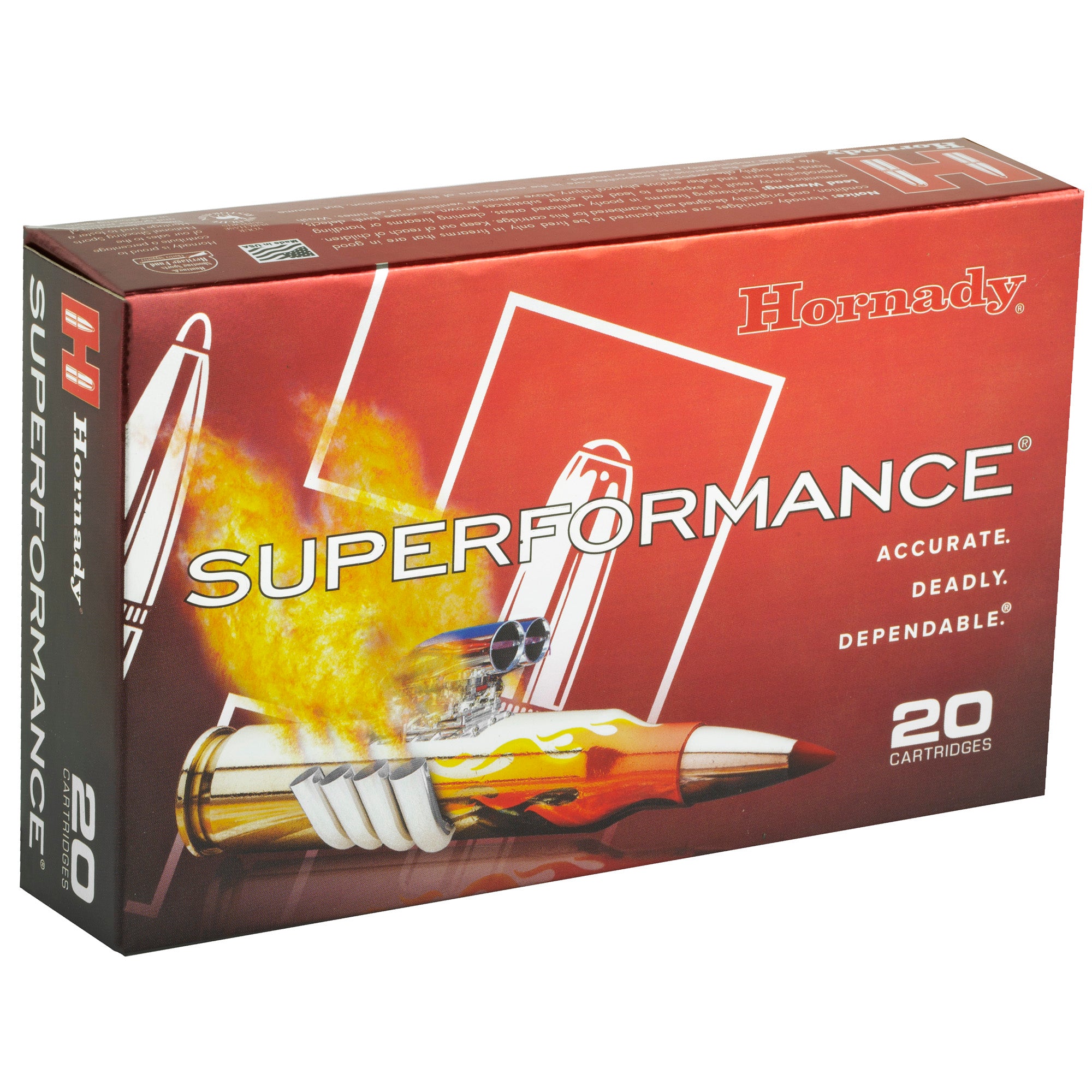 Hornady Superformance SST 7mm Remington Magnum 162-Grain Rifle Ammunition (20 Rounds per Box)