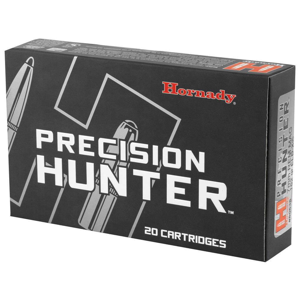 Hornady Precision Hunter 7mm Remington Magnum ELD-X 162 Grain Factory Loaded Ammunition (20 Rounds per Box)