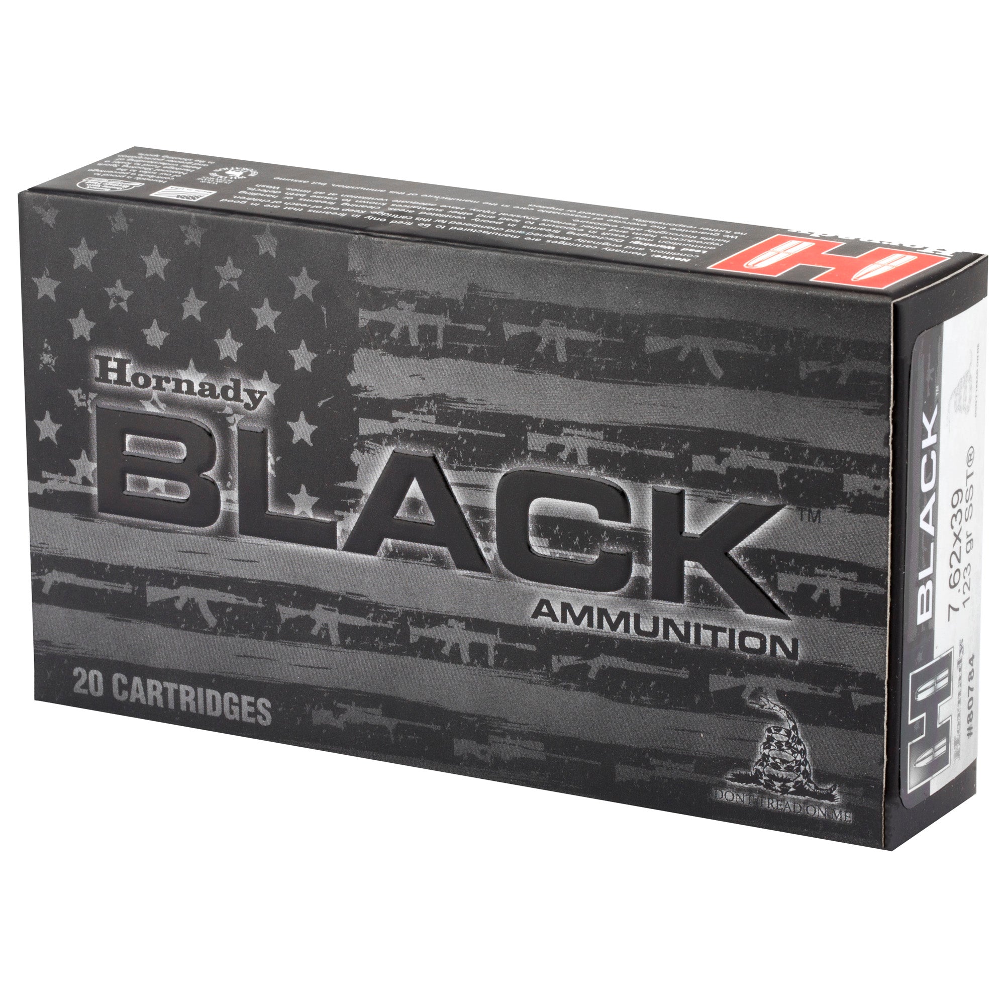Hornady BLACK 7.62x39mm 123 Grain SST Ammunition - 20 Rounds