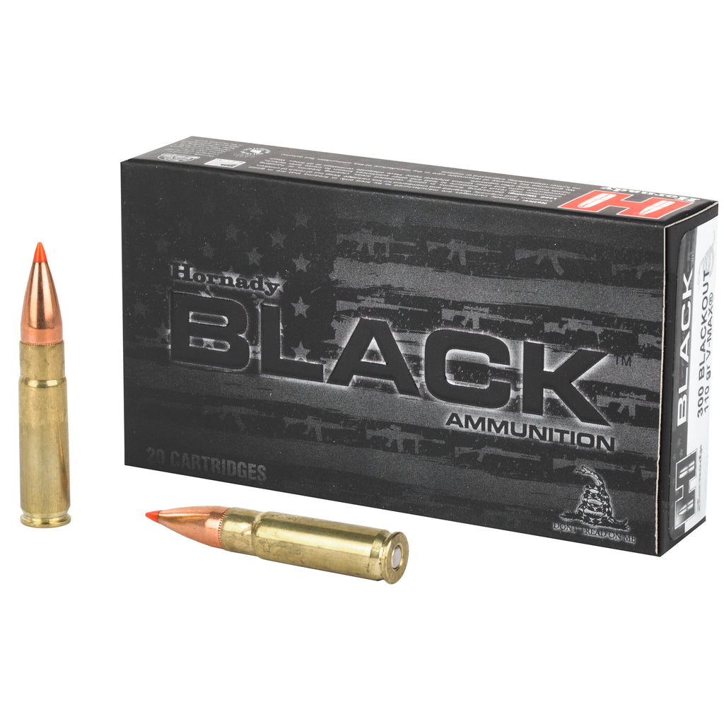 Hornady Black 300 Blackout 110 Grain V-Max Ammunition - Model BLACK