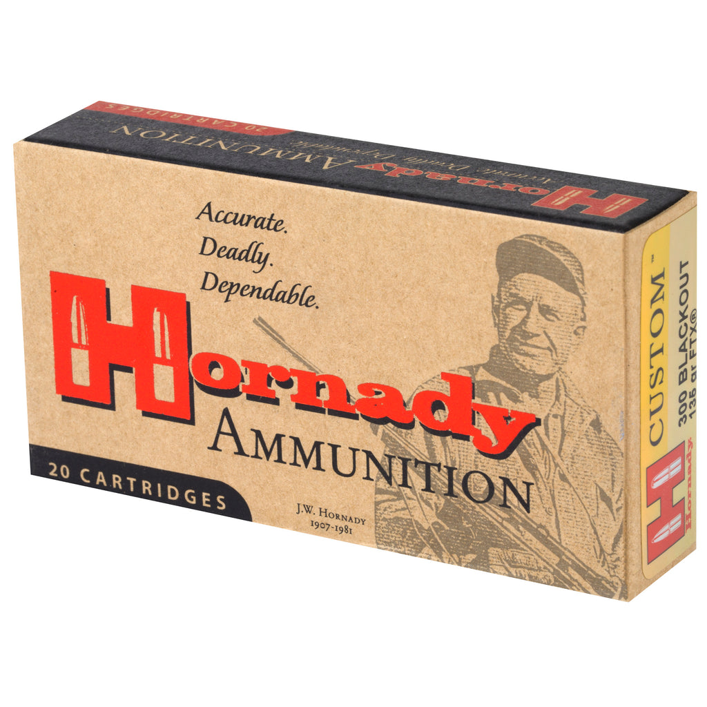 Hornady Custom 300 Blackout 135 Grain FlexTip Ammunition – 20 Rounds