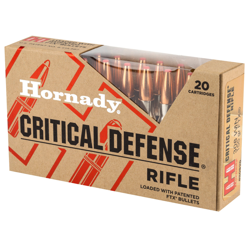 Hornady Critical Defense 308 Winchester 155 Grain FlexTip Rifle Ammunition (20 Rounds)