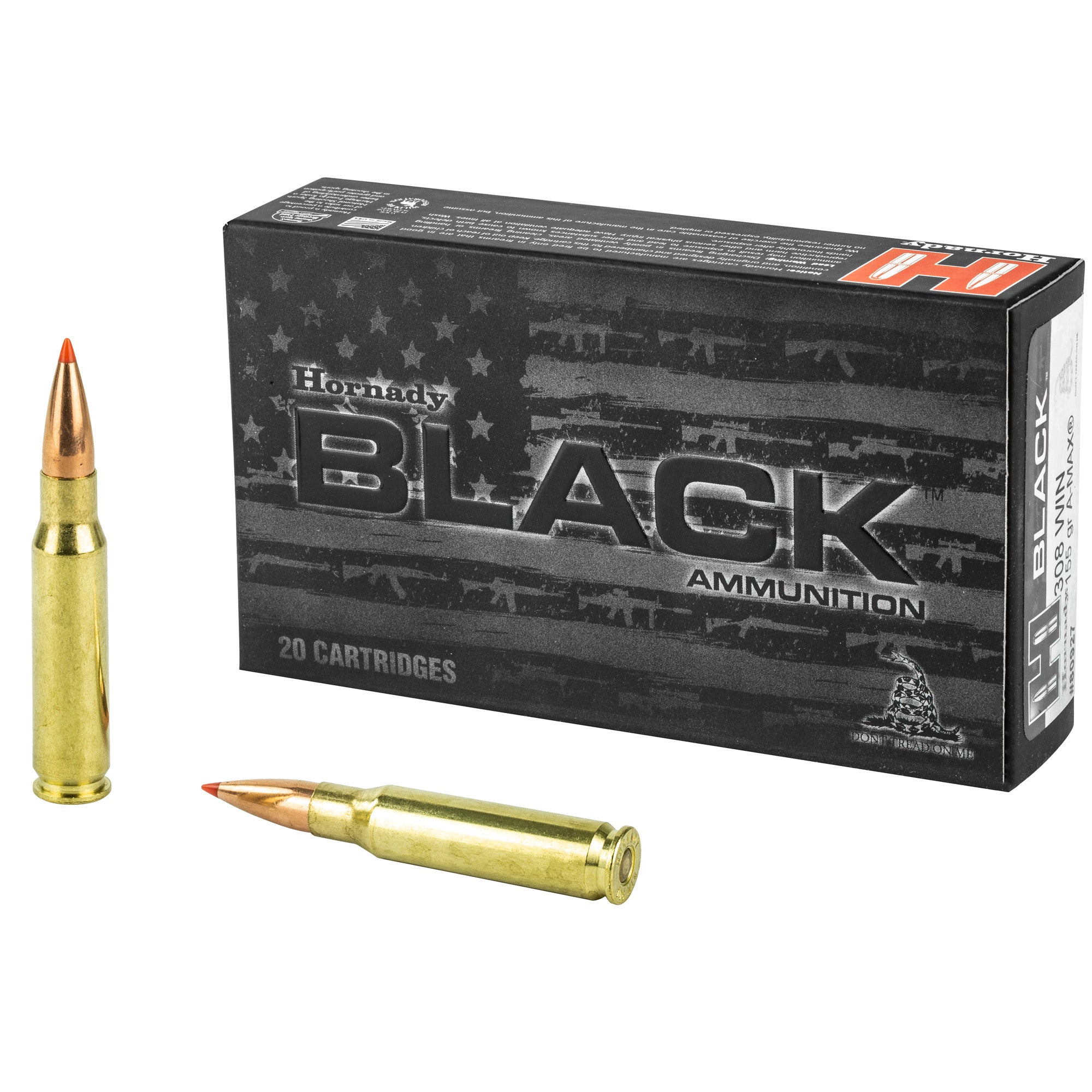 Hornady Black .308 Winchester 155 Grain ELD Match Ammunition – 20 Rounds