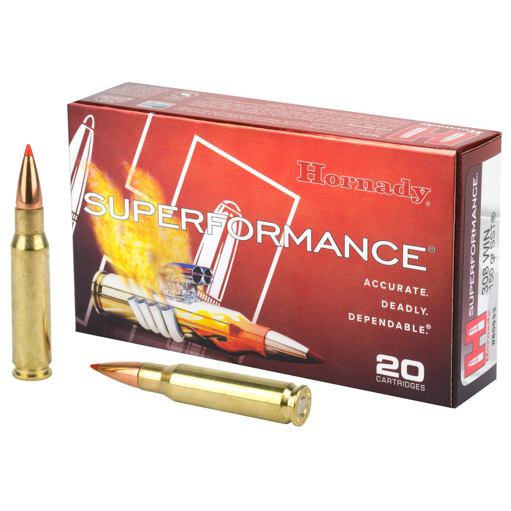 Hornady Superformance 308 Winchester 150-Grain SST Ammo - 20 Rounds per Box