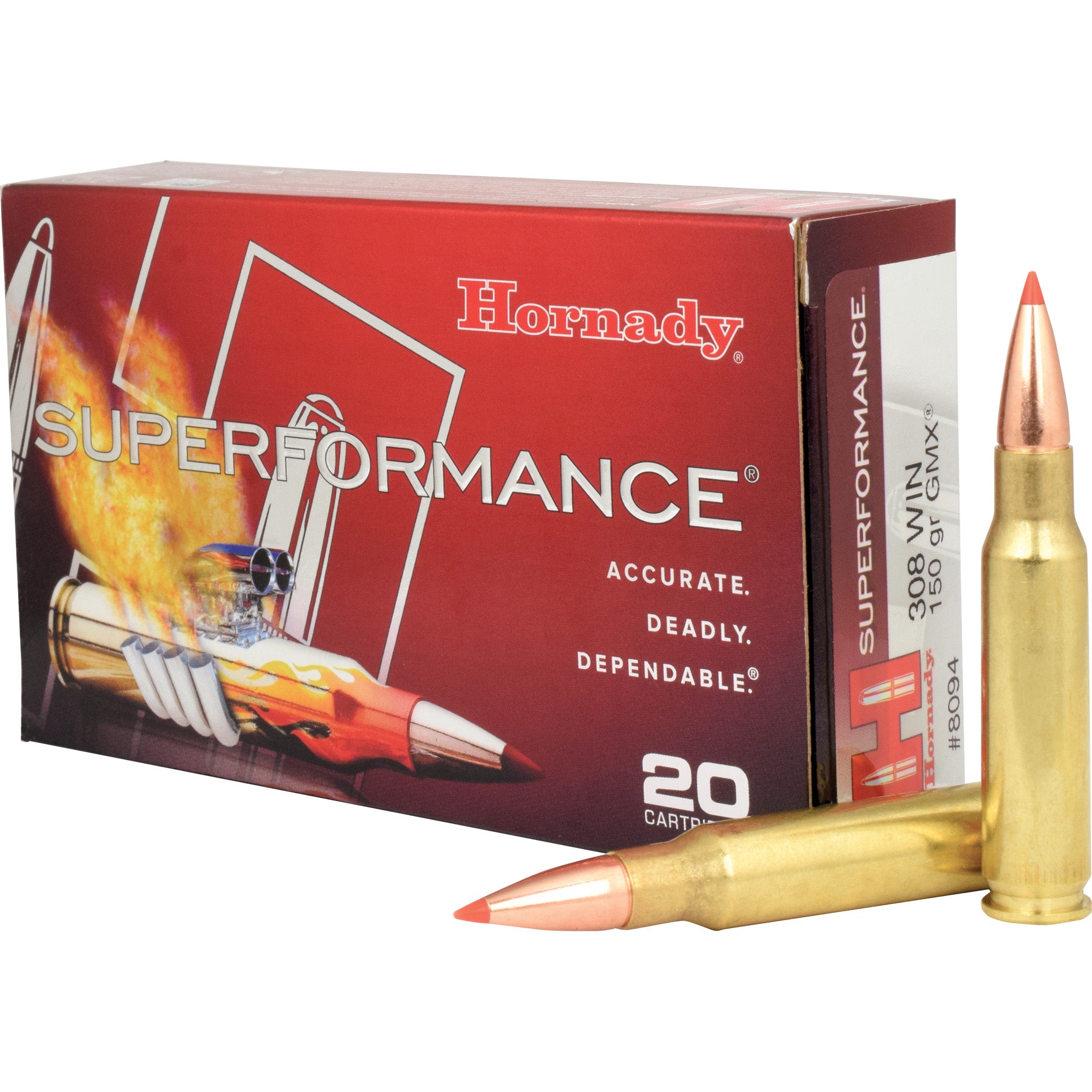 Hornady Superformance 308 Winchester 150 Grain CX Ammunition - 20 Rounds per Box