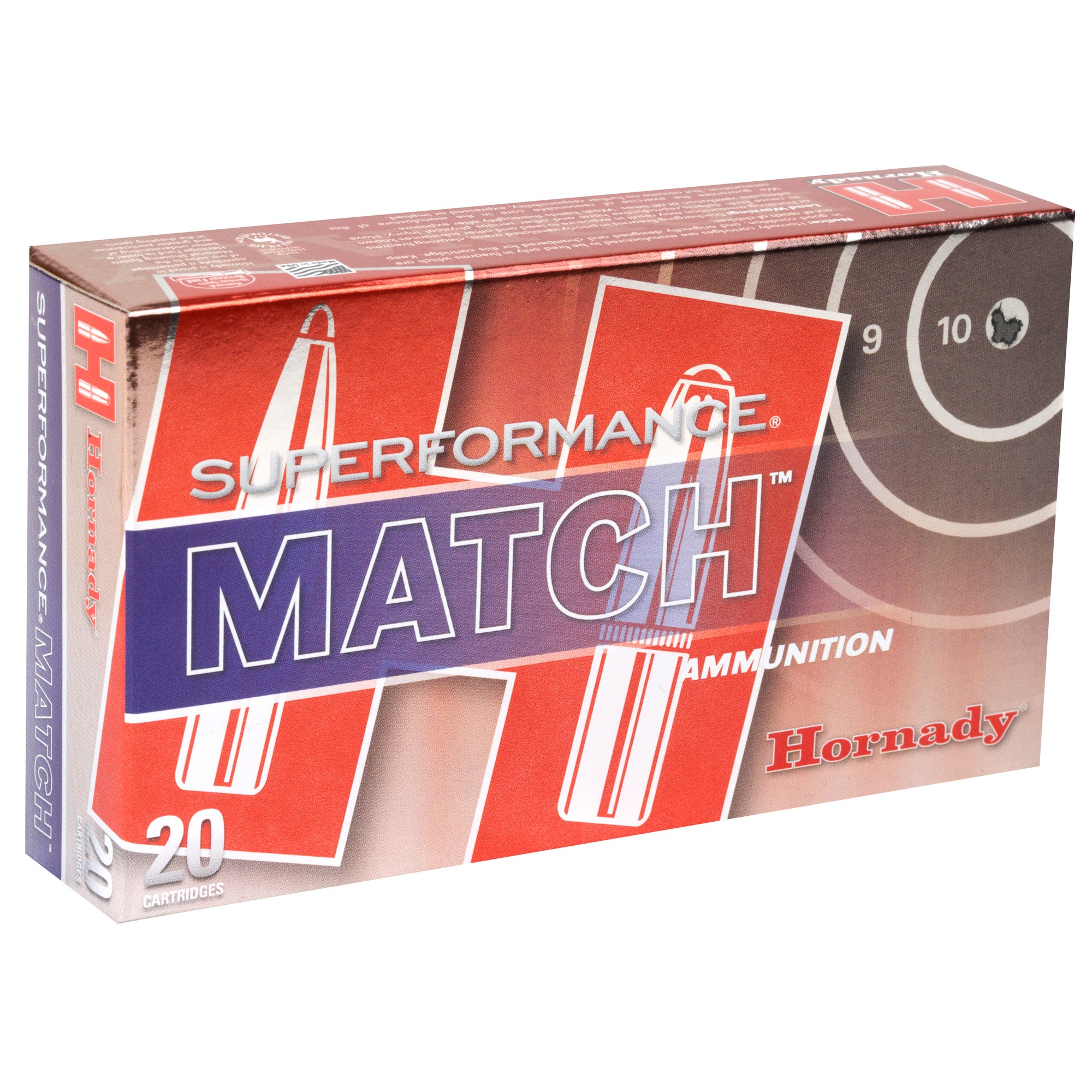 Hornady Superformance Match 168 Grain ELD Match Ammo for 308 Winchester - High-Performance Precision Rounds
