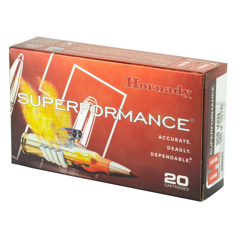 Hornady Superformance 308 Winchester 165 Grain SST Ammunition (20 Rounds per Box)