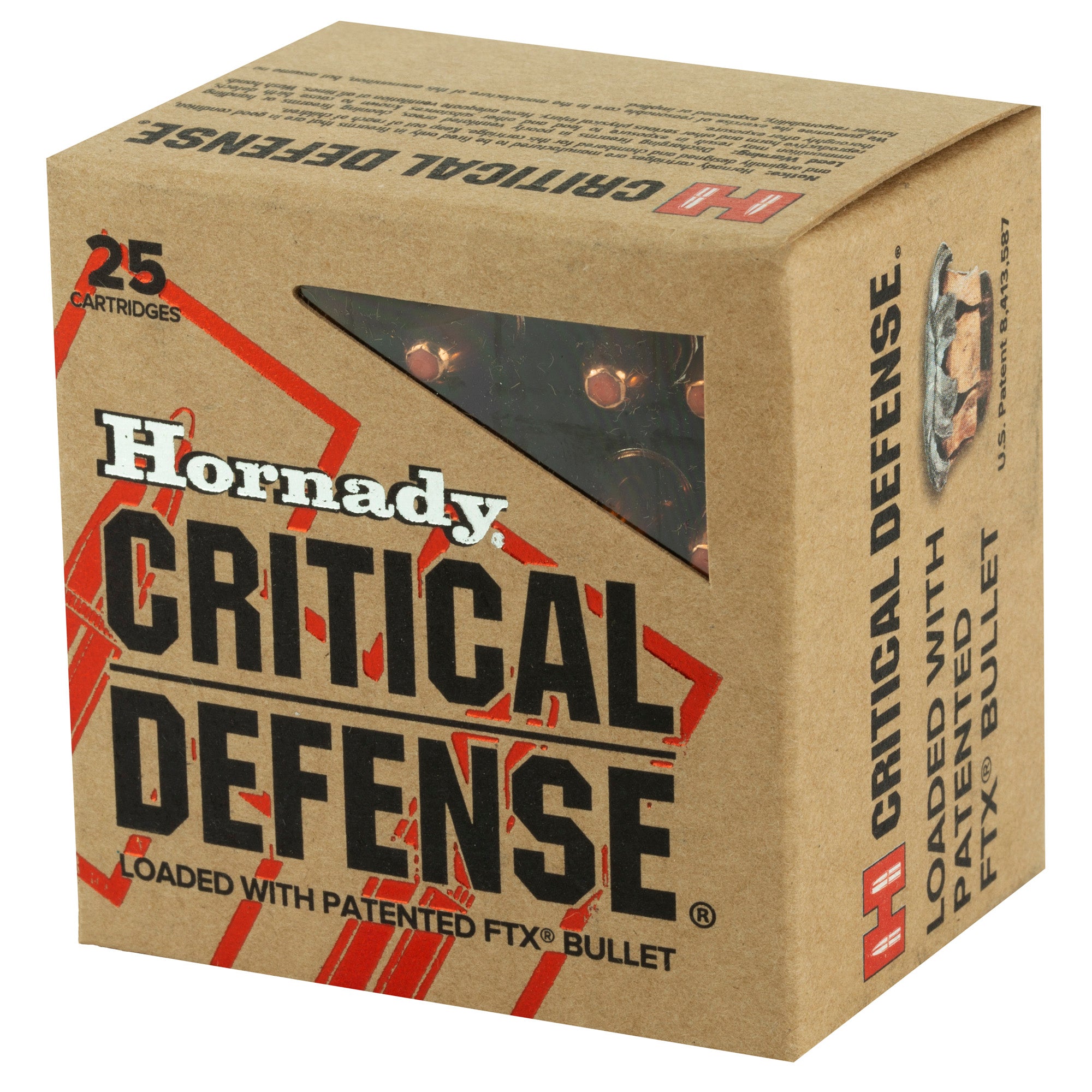 Hornady Critical Defense 30 Carbine 110 Grain FlexTip Ammunition (25 Rounds)