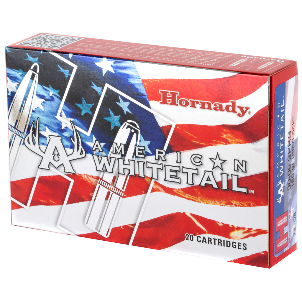 Hornady American Whitetail 30-06 Springfield 150 Grain InterLock Ammunition (20 Rounds per Box)