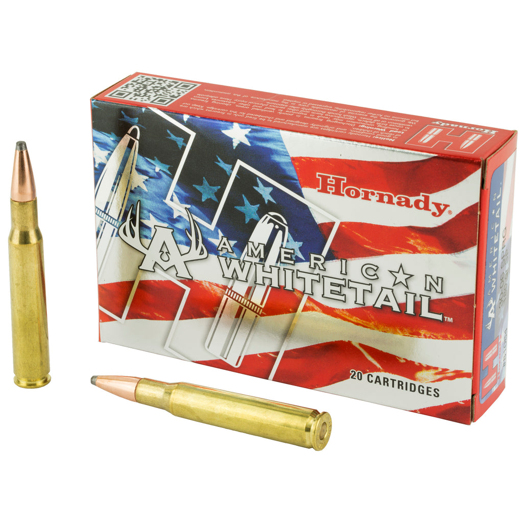 Hornady American Whitetail 30-06 Springfield 180 Grain InterLock Rifle Ammunition (20 Rounds per Box)