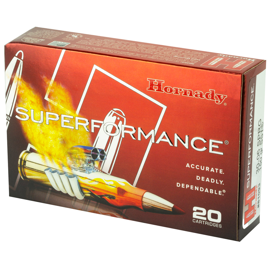 Hornady Superformance 30-06 Springfield 150 Grain SST Ammunition (20 Rounds per Box, 200 per Case)