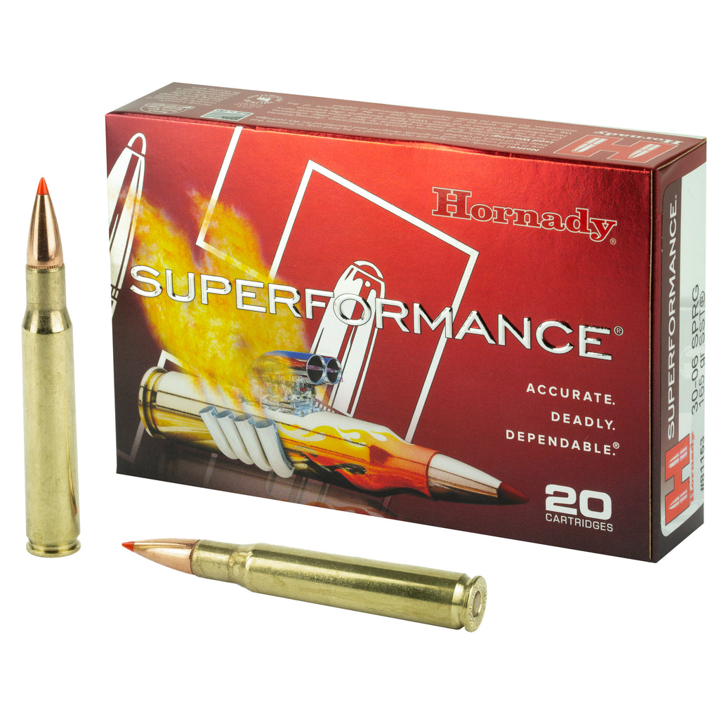 Hornady Superformance 30-06 Springfield 165 Grain SST Ammunition (20 rounds per box, 200 per case)