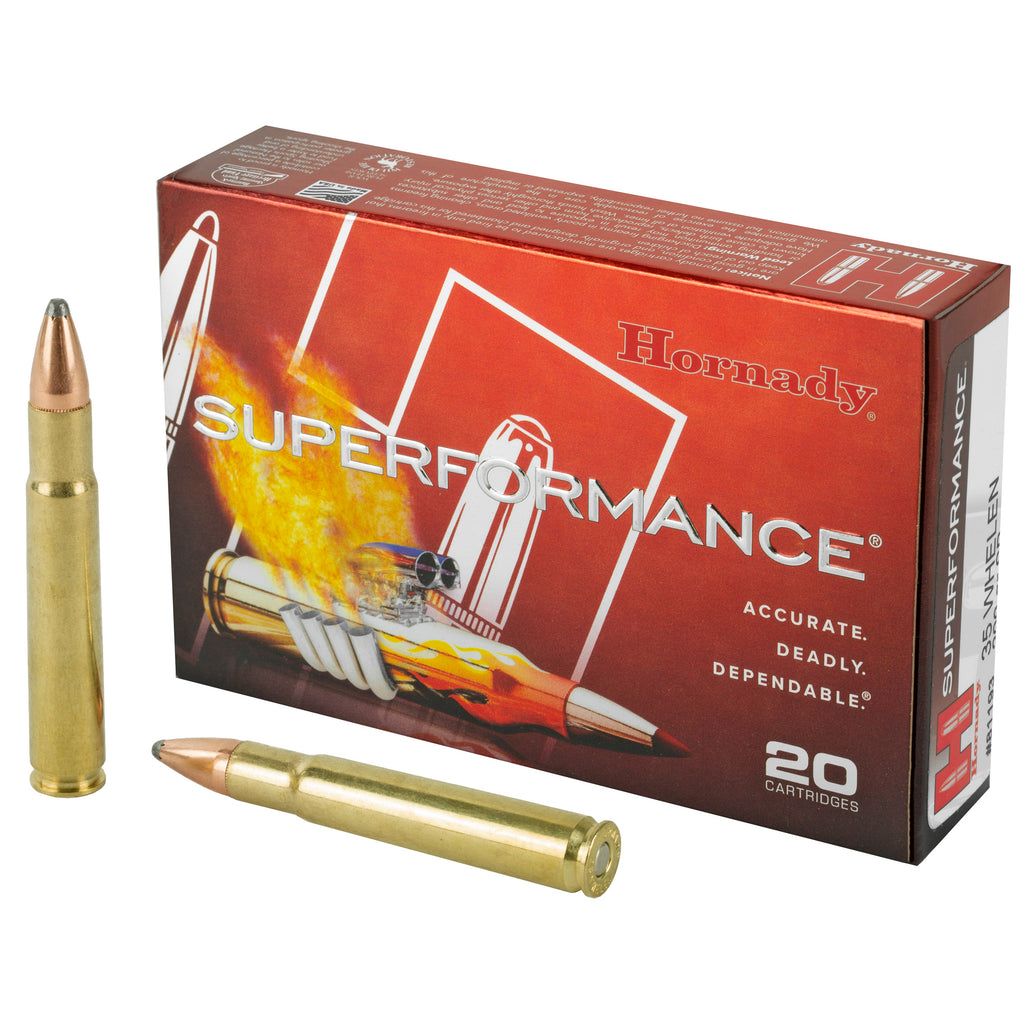 Hornady Superformance 35 Whelen 200 Grain Soft Point Ammunition - 20 Rounds Per Box