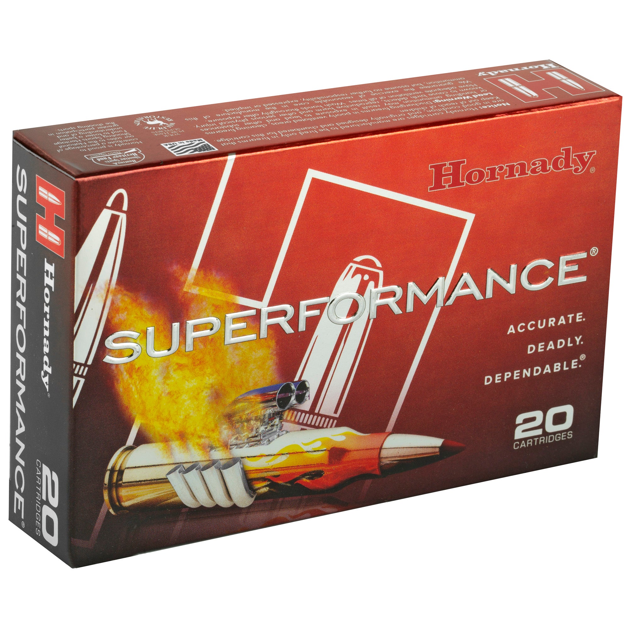 Hornady Superformance 35 Whelen 200 Grain Soft Point Ammunition - 20 Rounds Per Box