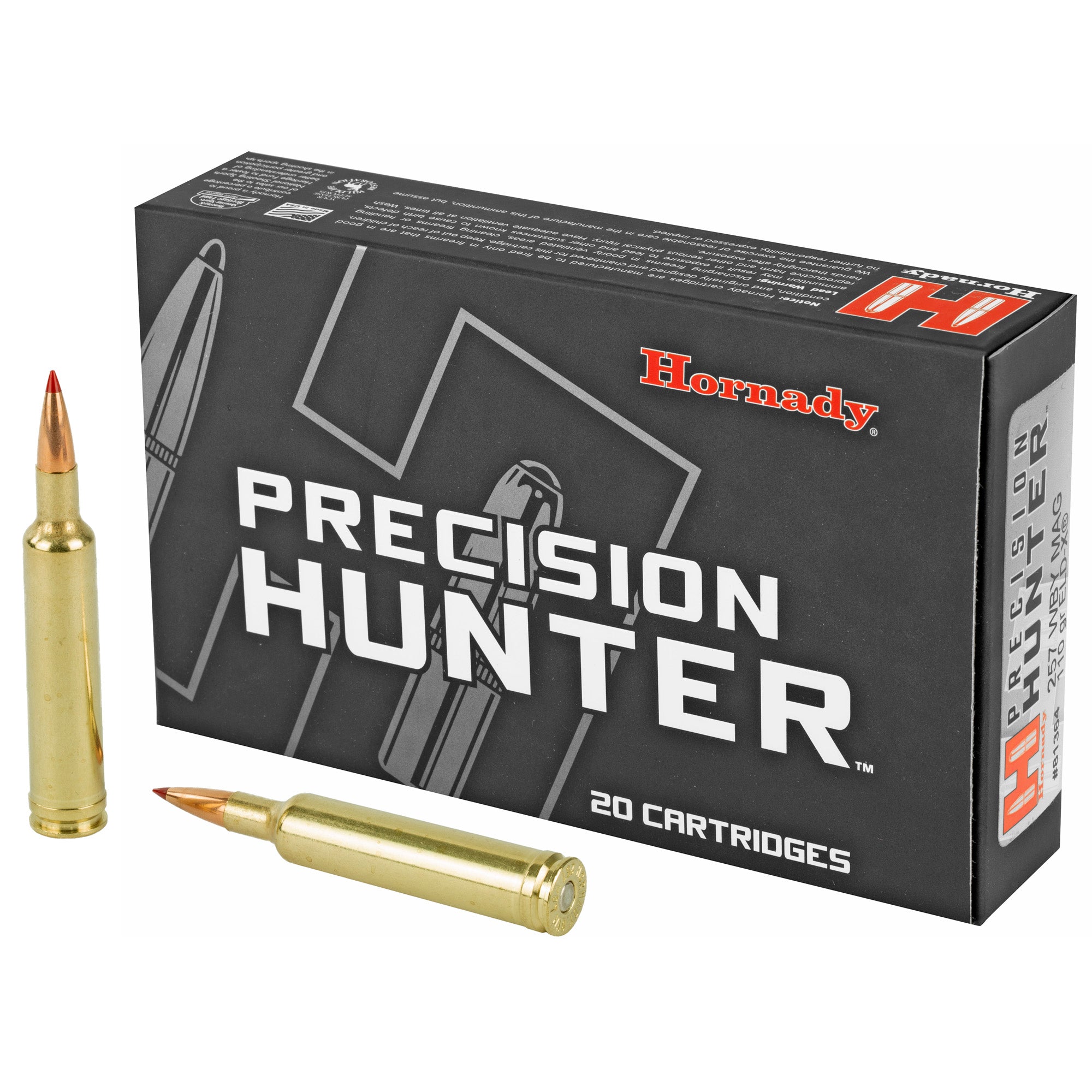 Hornady Precision Hunter ELD-X 110 Grain for 257 Weatherby Magnum – 20 Rounds