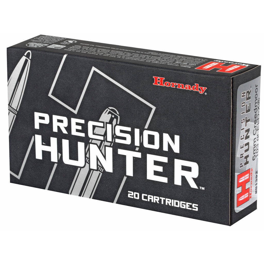 Hornady Precision Hunter 6mm Creedmoor ELD-X 103-Grain Rifle Ammunition (20 Rounds per Box)