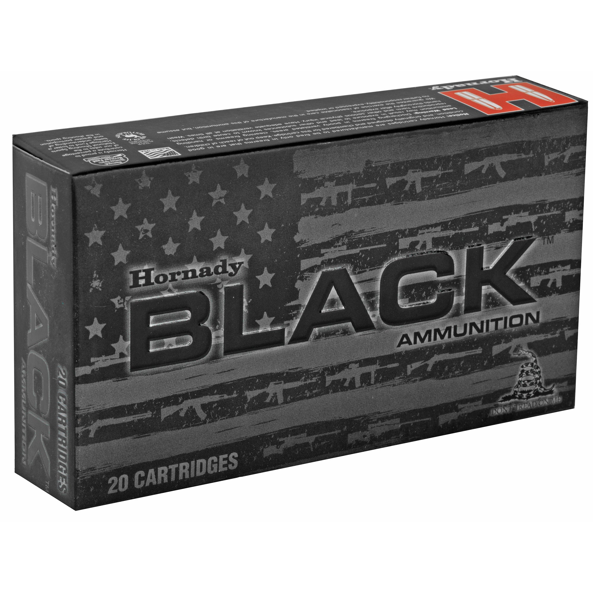Hornady Black 6mm Creedmoor 105 Grain Boat Tail Hollow Point Ammunition (20/200)