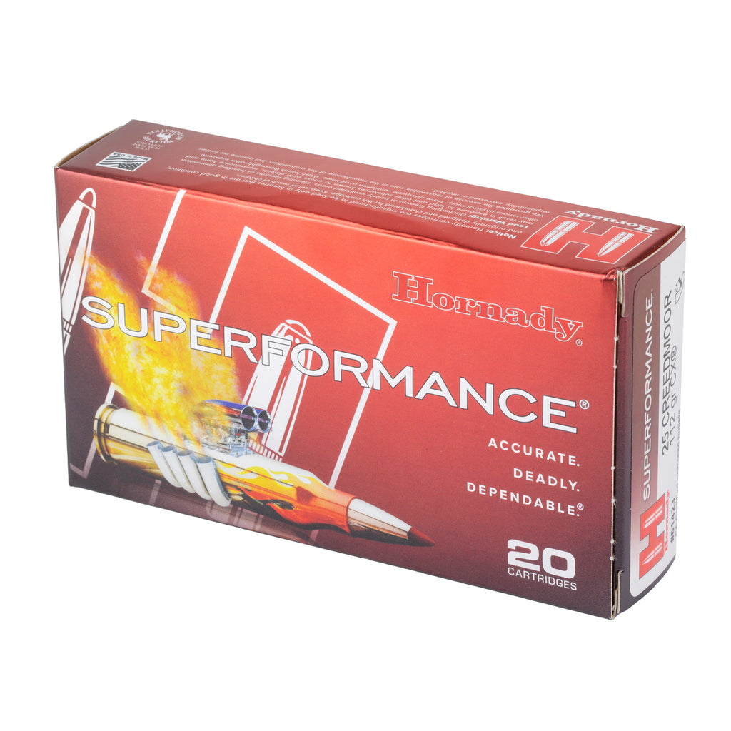 Hornady Superformance CX 25 Creedmoor Ammunition – 112 Grain, Box of 20