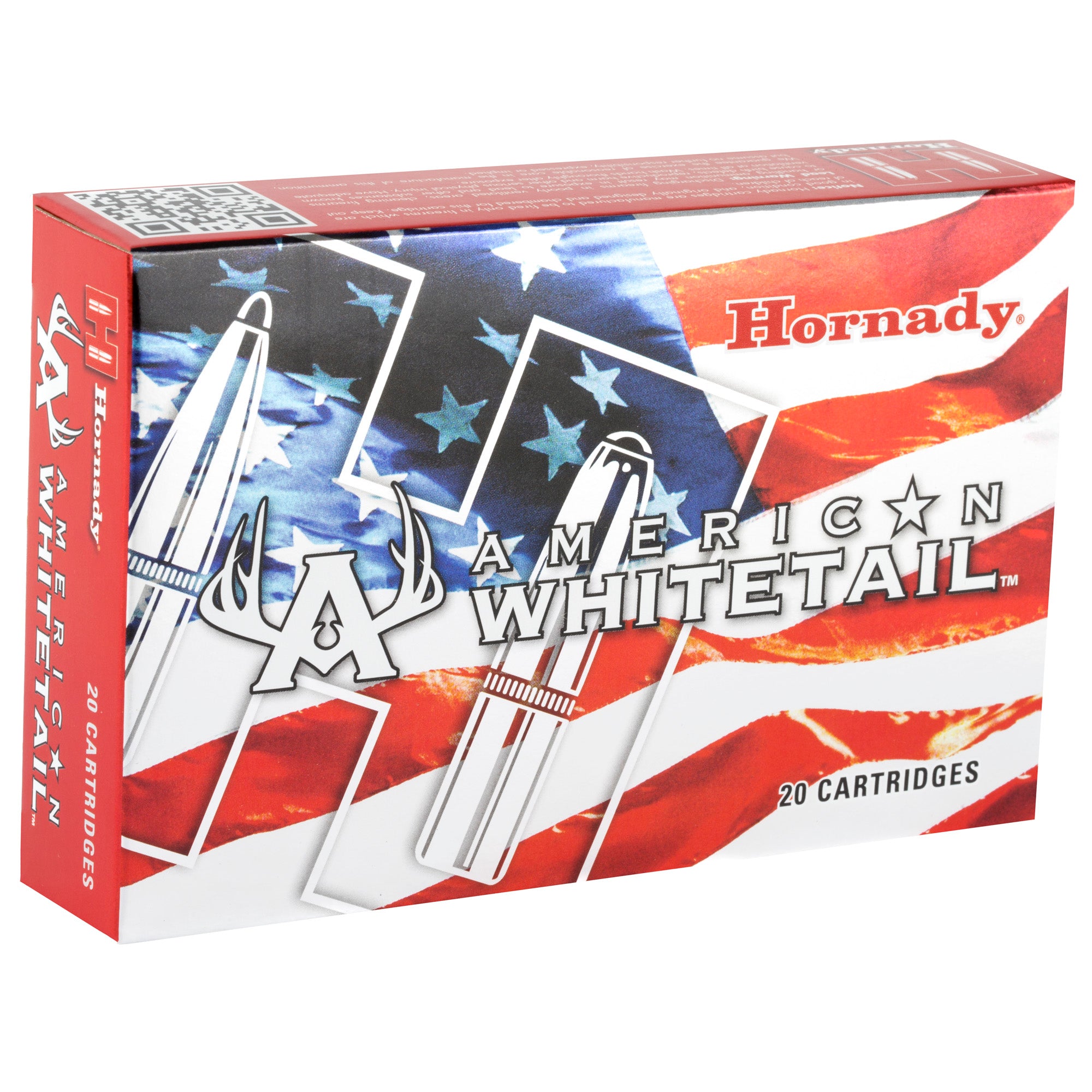 Hornady American Whitetail 25-06 Remington 117 Grain InterLock Rifle Ammunition - Box of 20