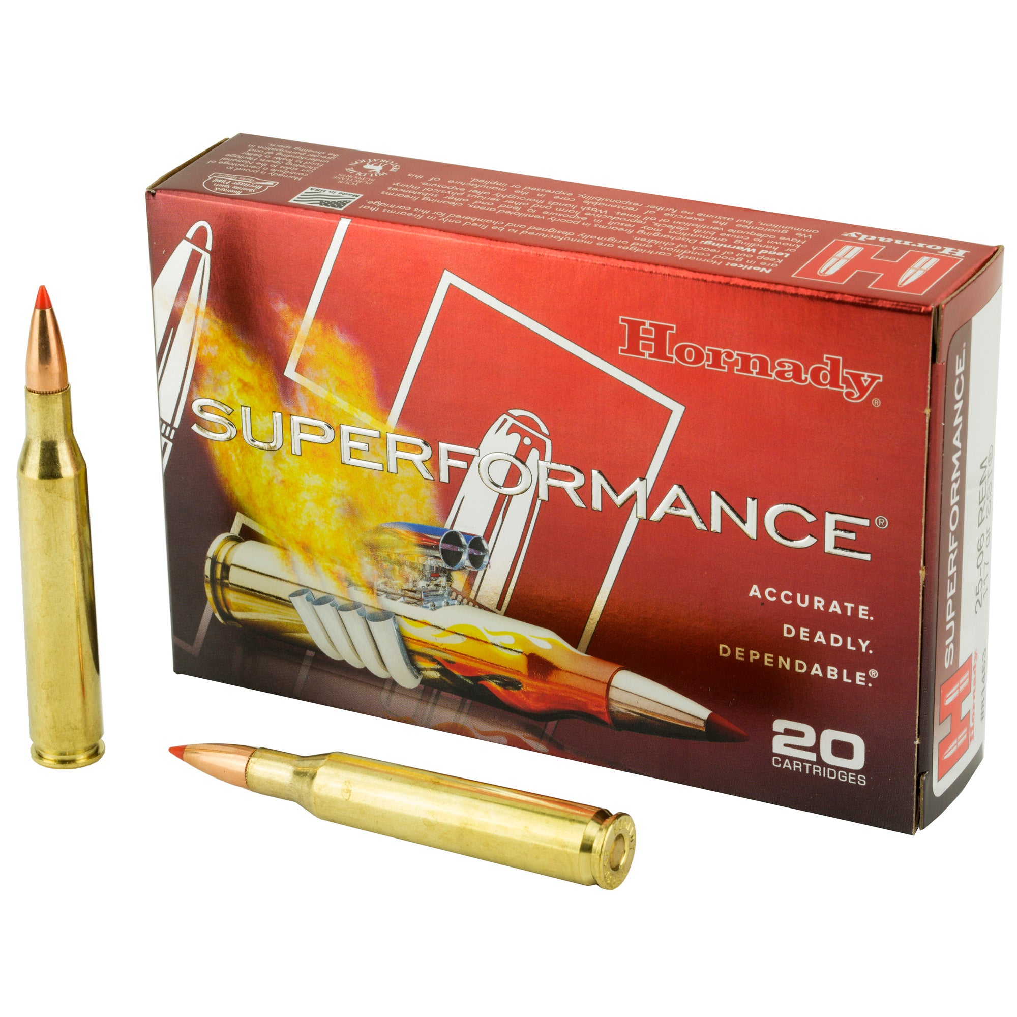 Hornady Superformance 25-06 Remington 117 Grain SST Ammunition (20 Rounds per Box)