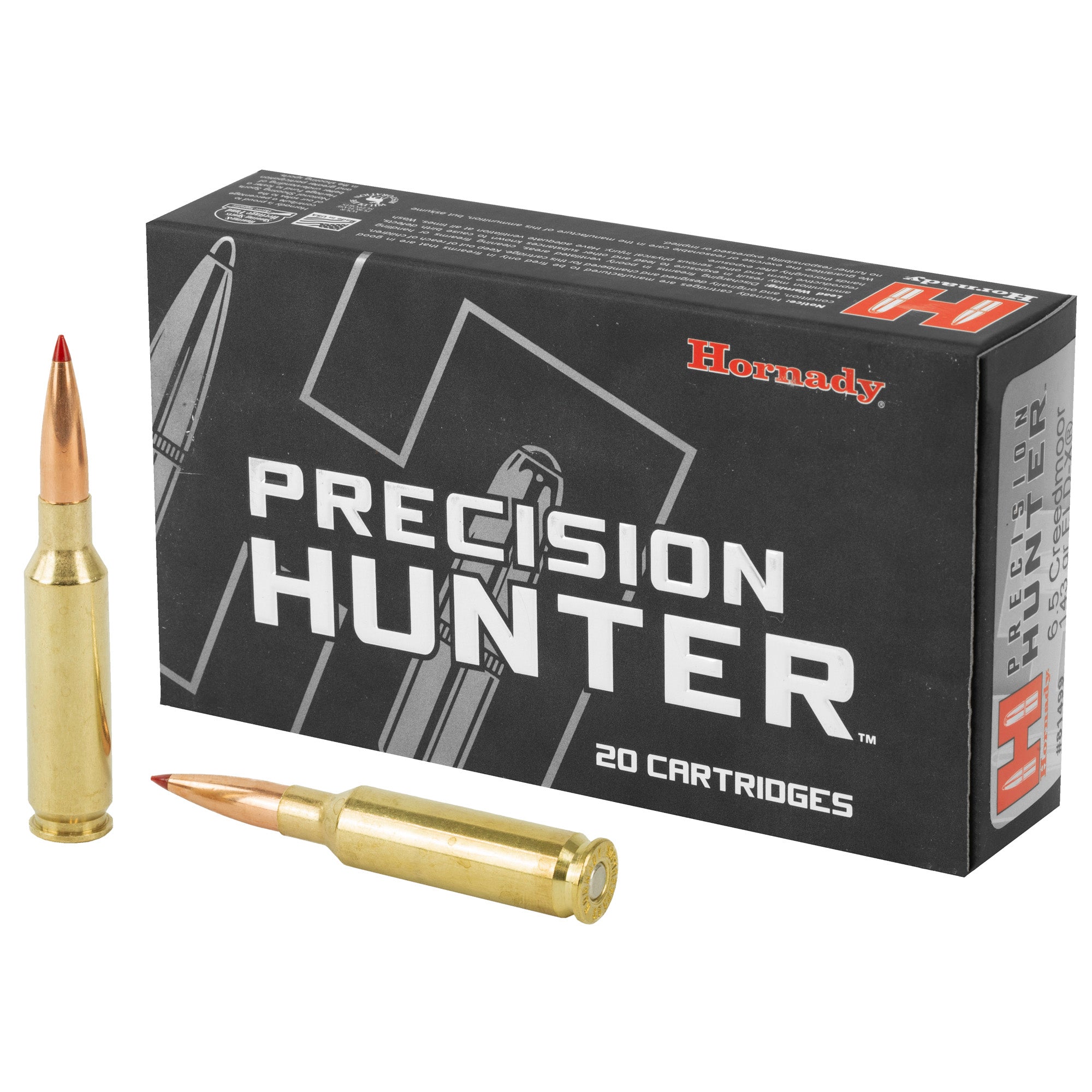 Hornady Precision Hunter 6.5 Creedmoor 143-Grain ELD-X Ammunition (20 Rounds Per Box)