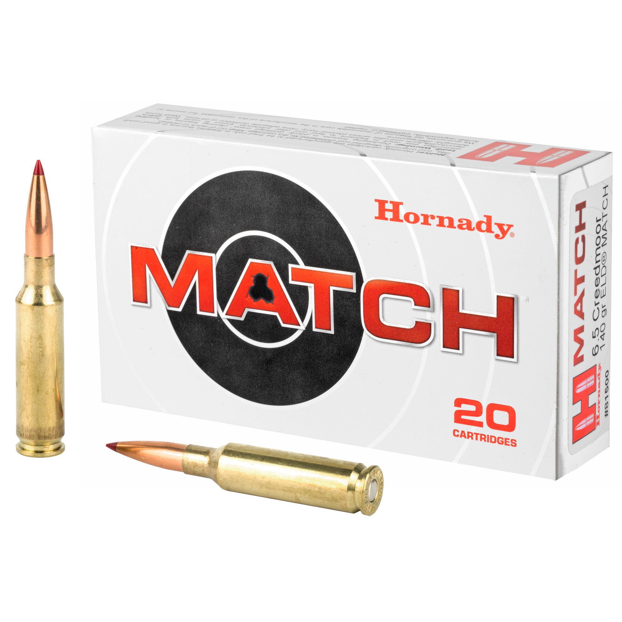 Hornady 6.5 Creedmoor Match ELD Match Bullets – 140 Grain, Box of 20