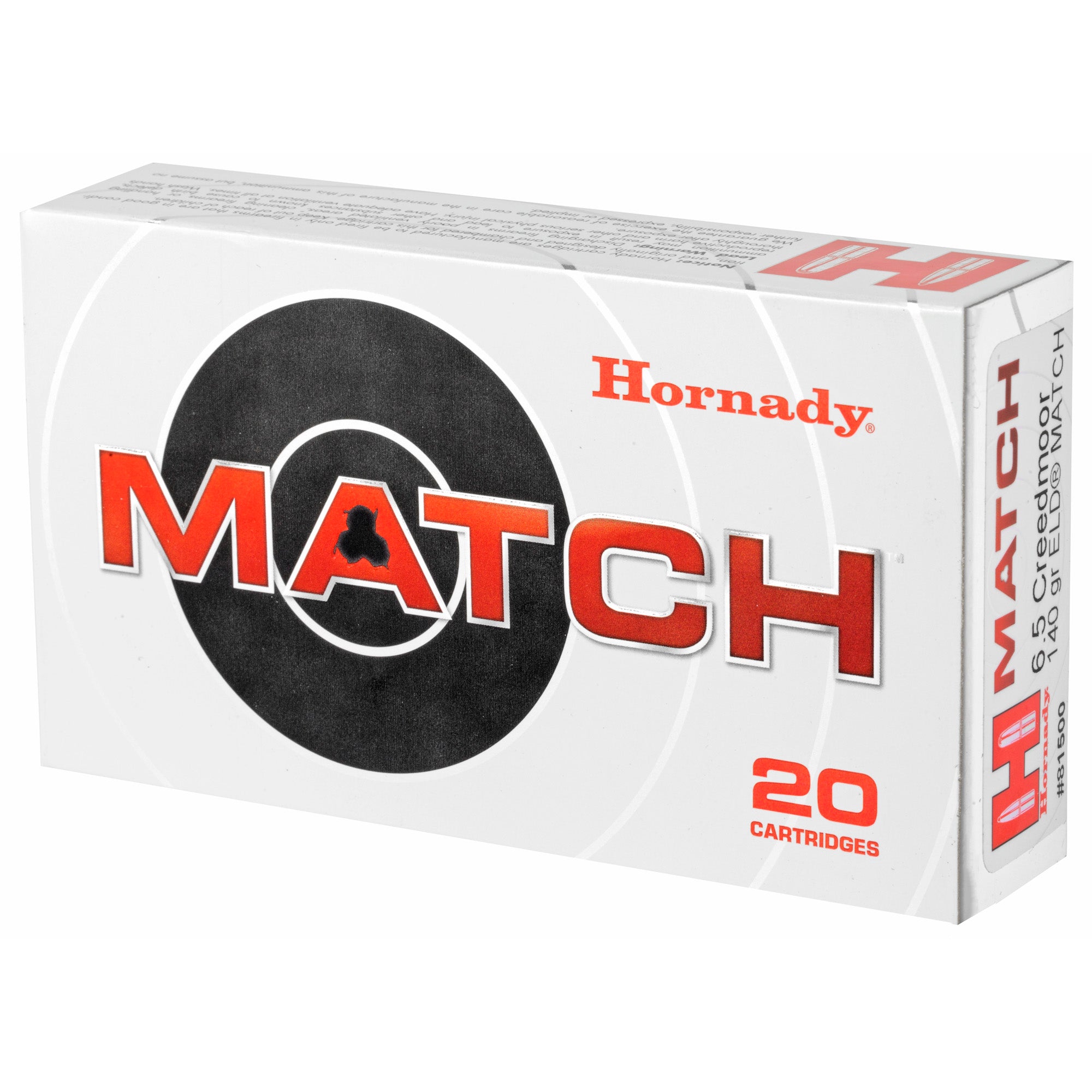 Hornady 6.5 Creedmoor Match ELD Match Bullets – 140 Grain, Box of 20