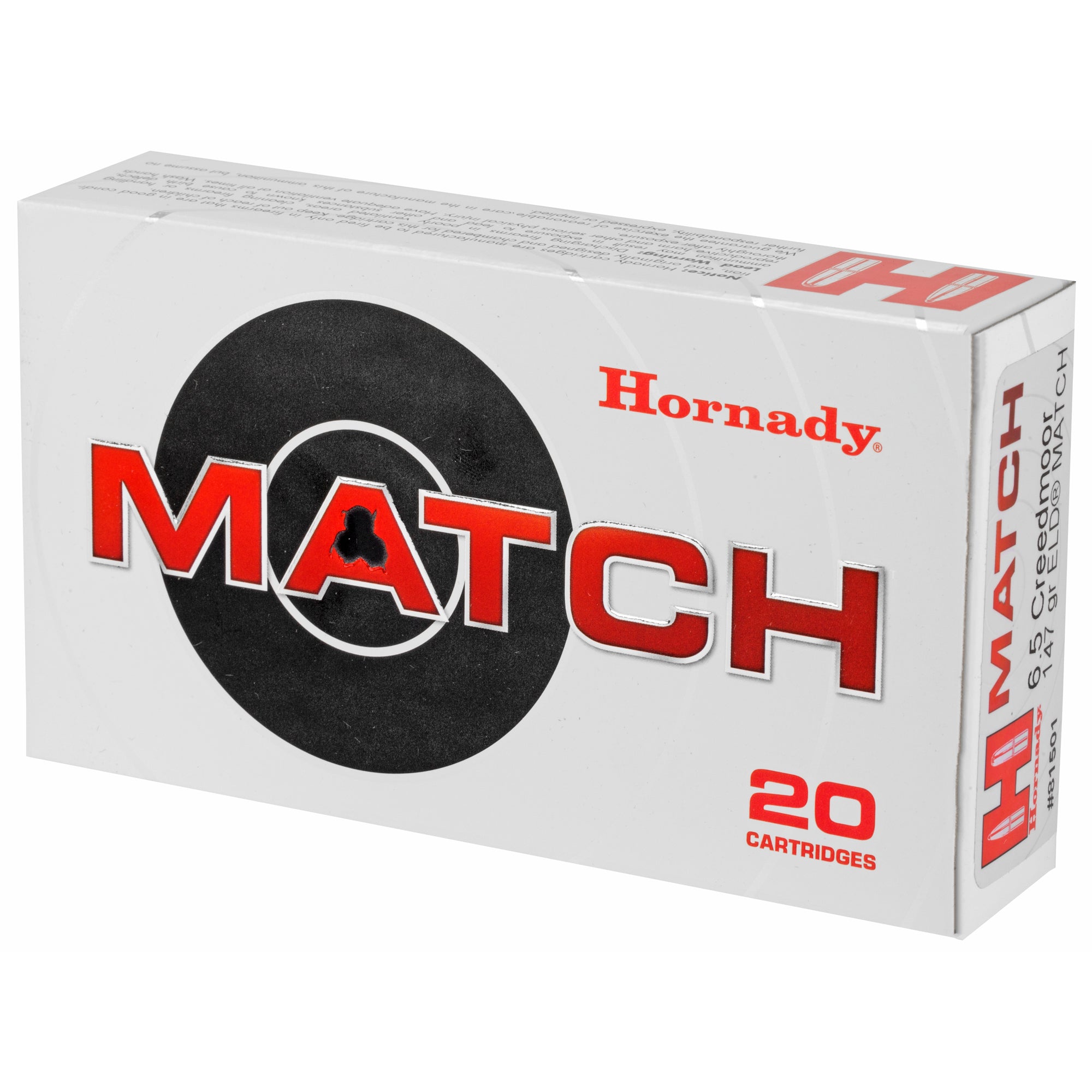 Hornady 6.5 Creedmoor Match ELD Match Bullets - 147 Grain, Box of 20