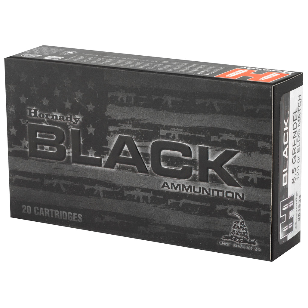 Hornady Black 6.5 Grendel ELD Match Ammunition - 123 Grain, 20 Rounds per Box