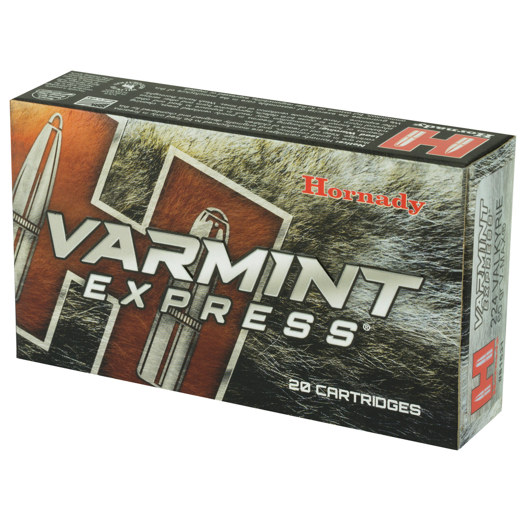Hornady Varmint Express 60 Grain V-Max Ammunition for 224 Valkyrie - 20 Rounds Per Box