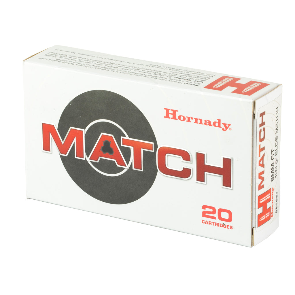 Hornady Match 6mm GT ELD Match Bullet – 109 Grain, Box of 20