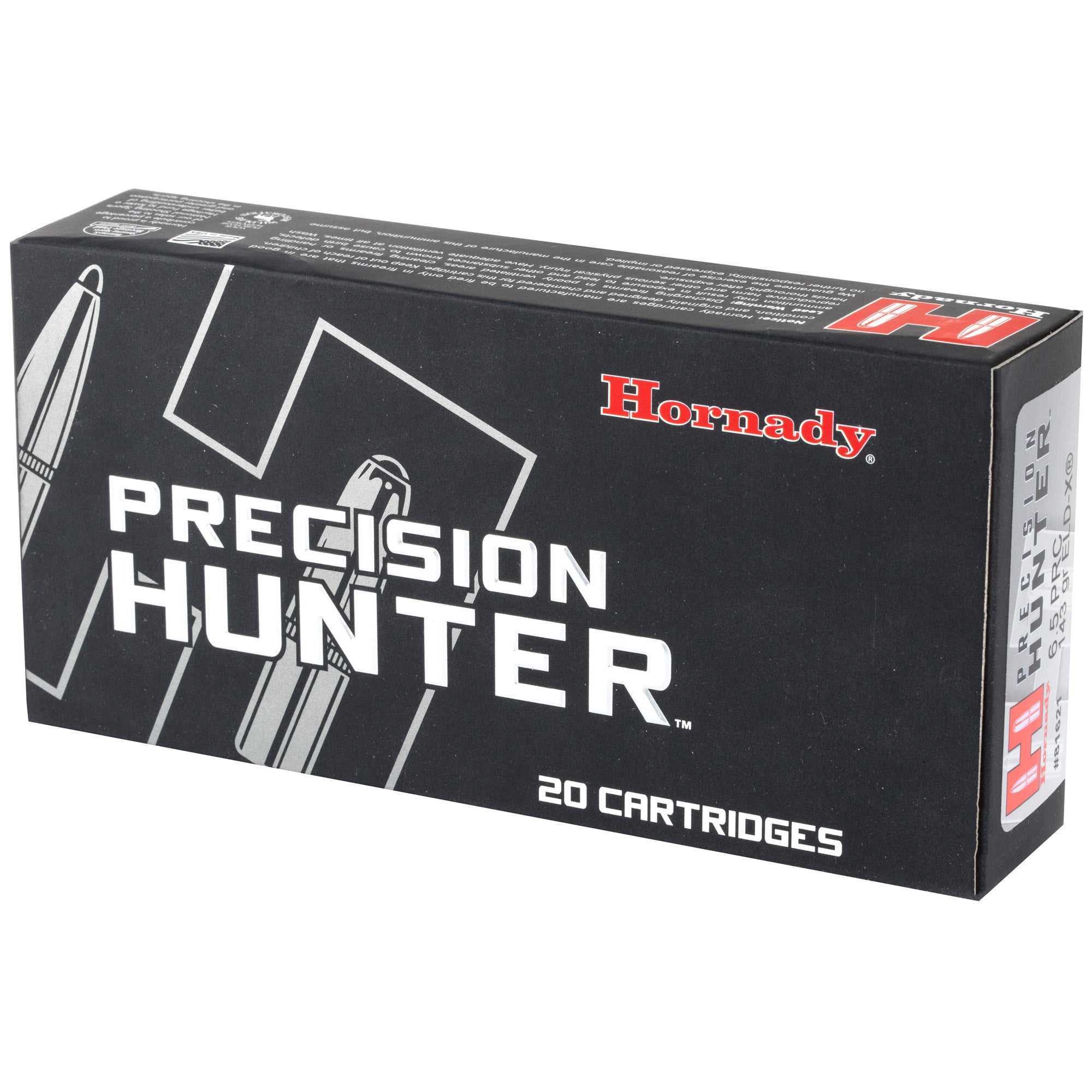 Hornady Precision Hunter 6.5 PRC ELD-X 143 Grain Rifle Cartridges - Pack of 20