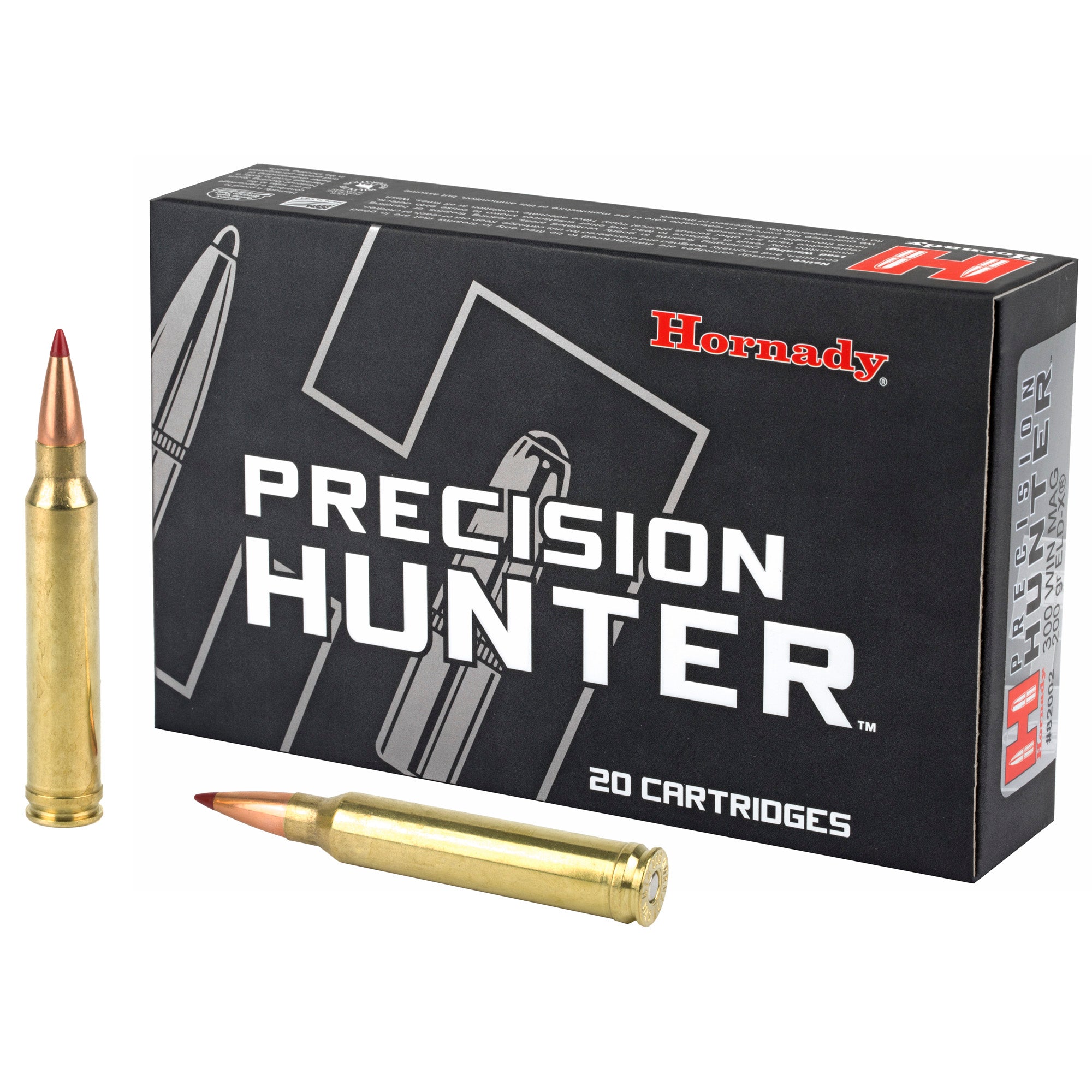 Hornady Precision Hunter 300 Winchester Magnum 200 Grain ELD-X Ammunition (20 Rounds per Box)