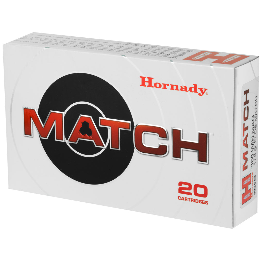 Hornady 300 Winchester Magnum 178-Grain ELD Match Ammunition (Part #82043)
