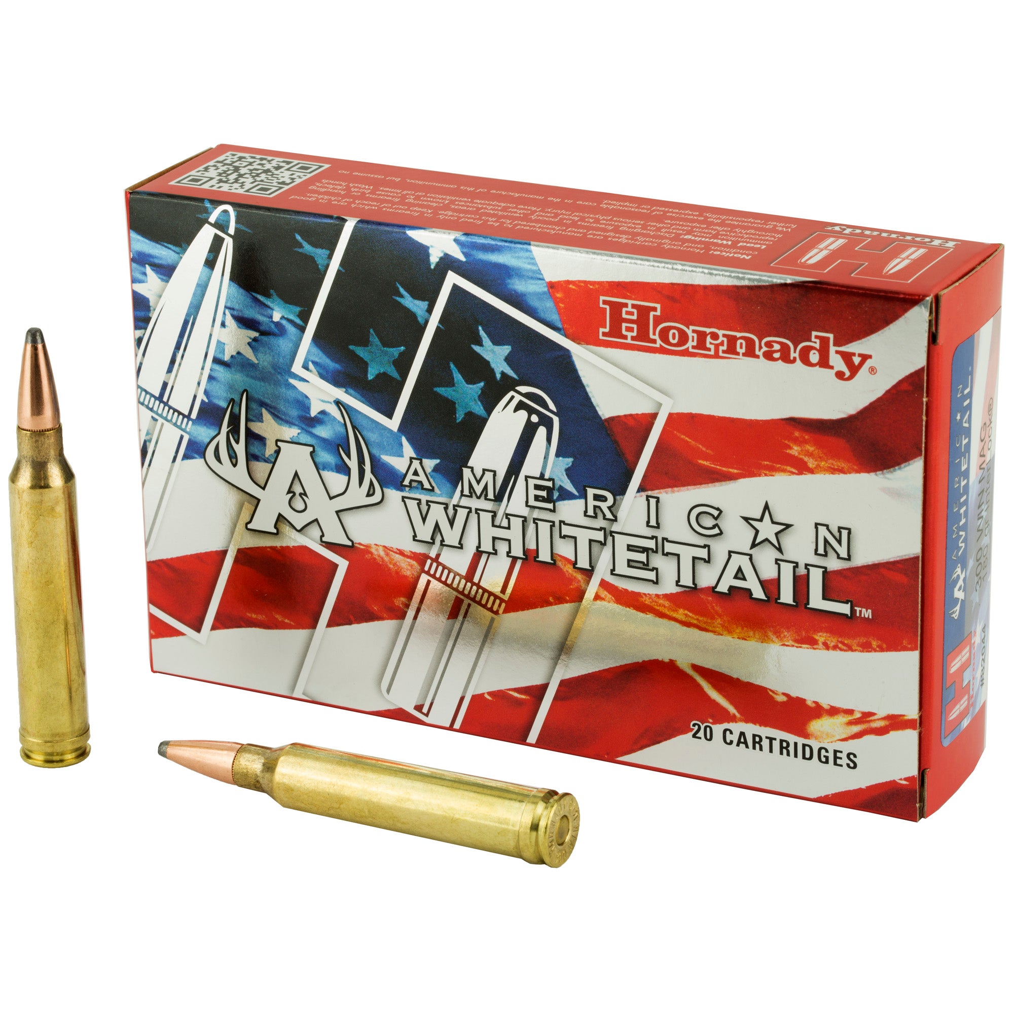 Hornady American Whitetail 300 Winchester Magnum 180-Grain InterLock Ammunition - 20 Rounds per Box