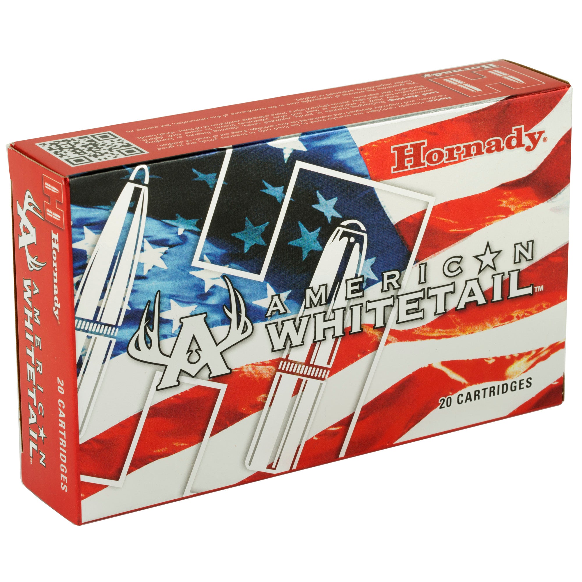 Hornady American Whitetail 300 Winchester Magnum 180-Grain InterLock Ammunition - 20 Rounds per Box