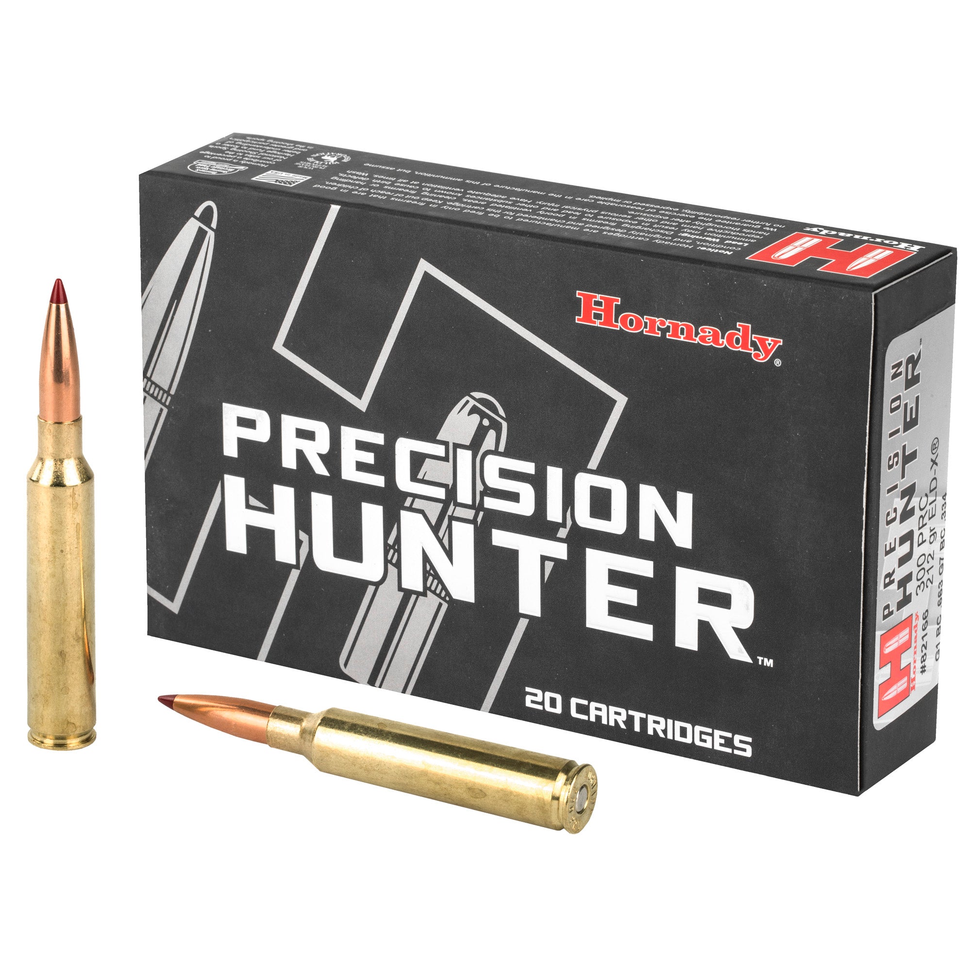 Hornady Precision Hunter 300 PRC ELD-X 212 Grain Bullet – 20 Count Box